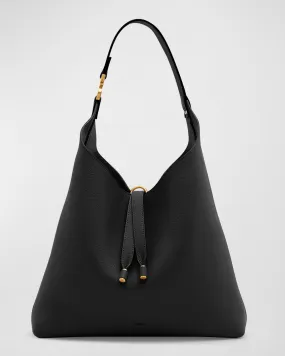 Marcie Hobo Bag in Grained Leather