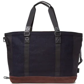 Master-Piece Harris Tweed Slash Tote BagNavy