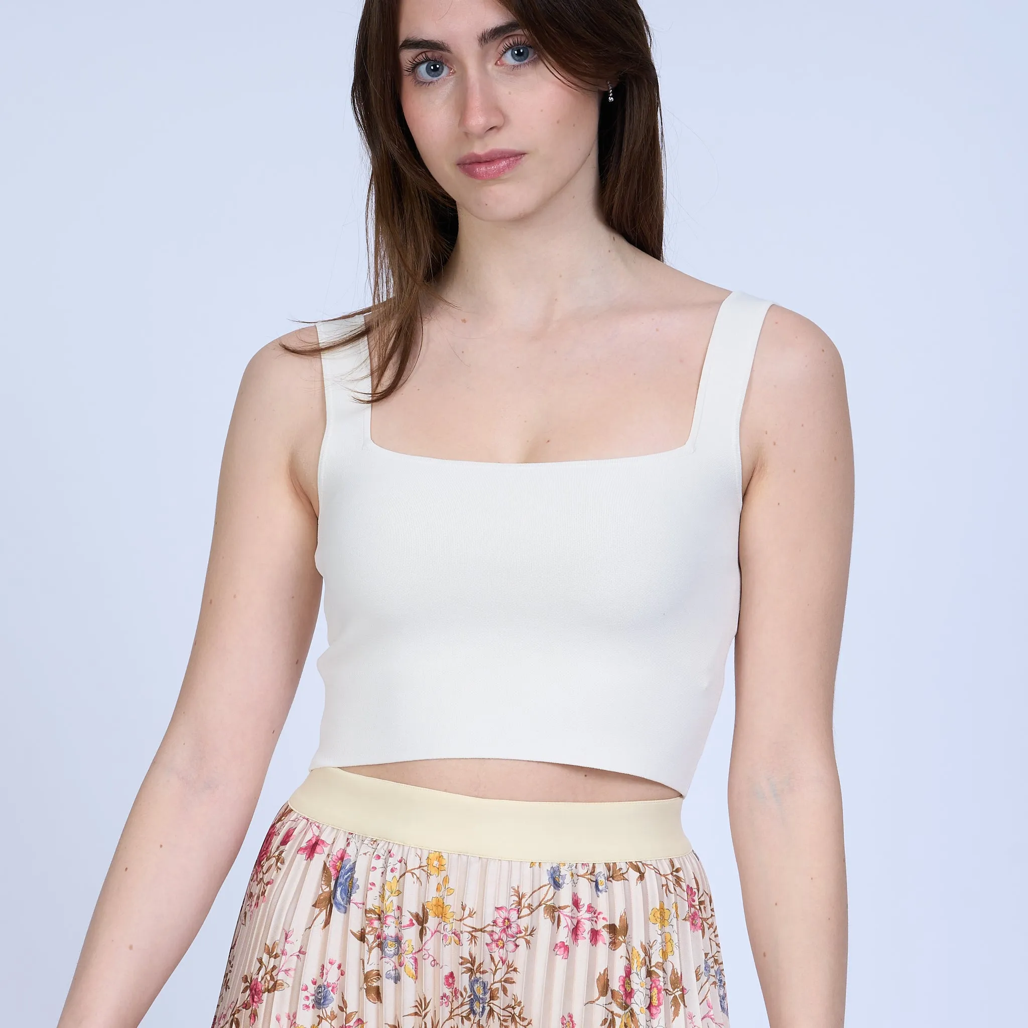 Max Mara Weekend Top Cropped Tresa Avorio Donna