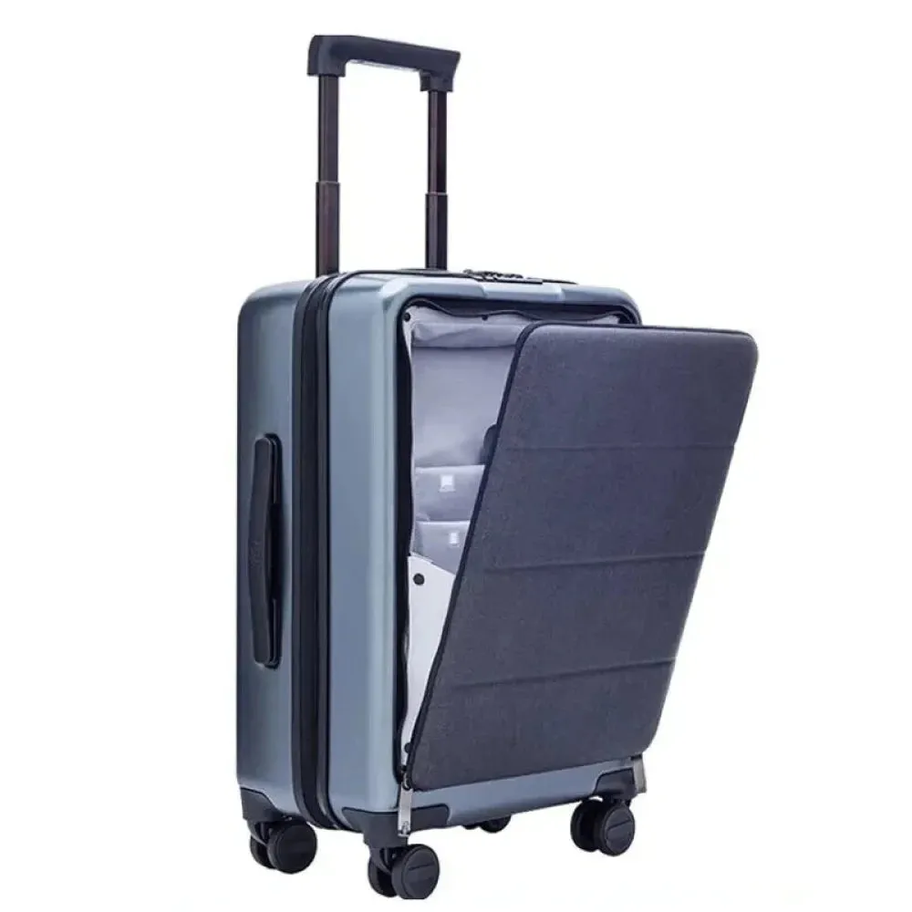 Men's Small Rolling Luggage Laptop Carry-On Travel Trolley Suitcase