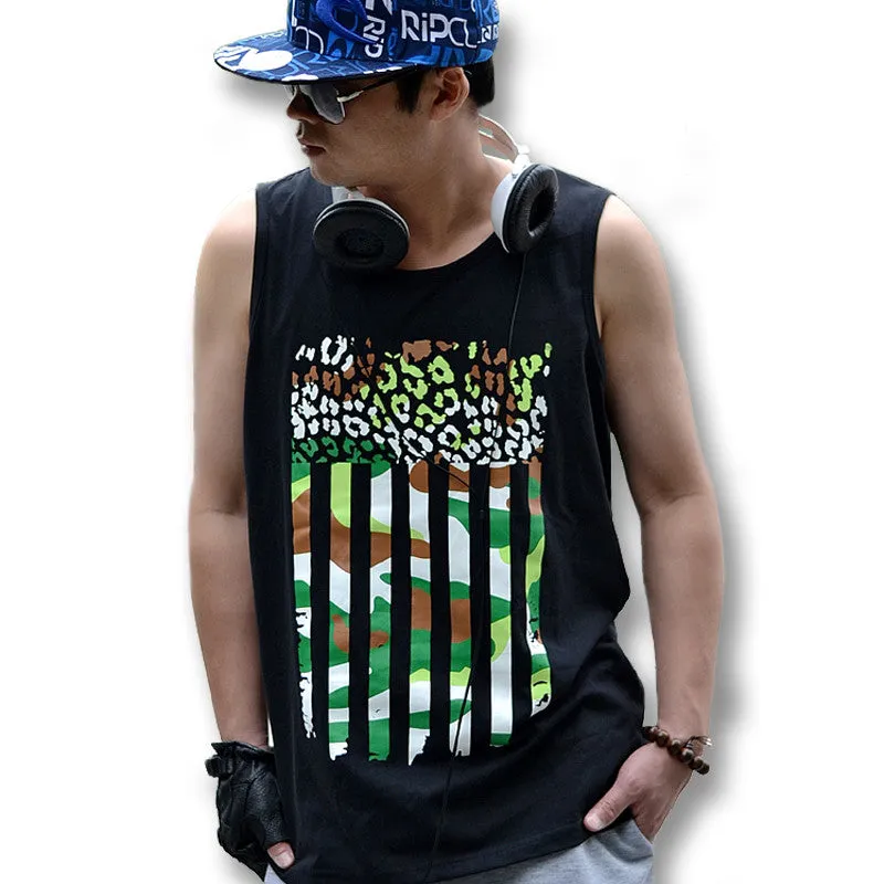 Men's Tank Tops Cotton Sleeveless Undershirts For Bodybuilding Tank Tops Vests Casual Vest SM6