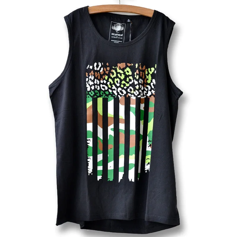 Men's Tank Tops Cotton Sleeveless Undershirts For Bodybuilding Tank Tops Vests Casual Vest SM6