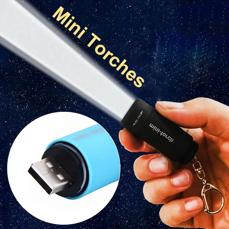 Mini Portable LED Flashlight with Power Bank