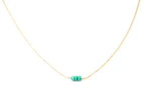 Mini Turquoise Three Bead Bracelet (Kid's Size)