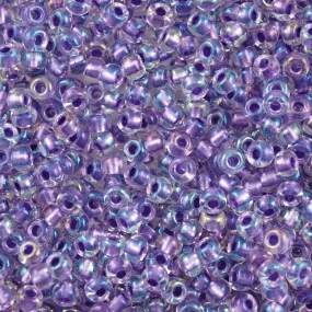 Miyuki Boncuk, MiyukiRoundBeads 6/0-2607 Sparkled Purple Lined Crystal)