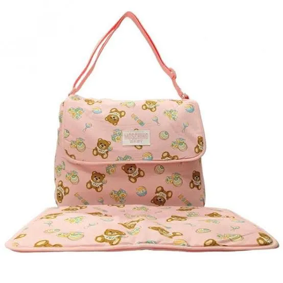 Moschino Nappy Bag All Over Print Pink