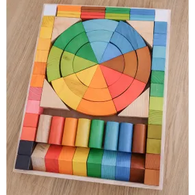 Natural Rainbow Jumbo Blocks