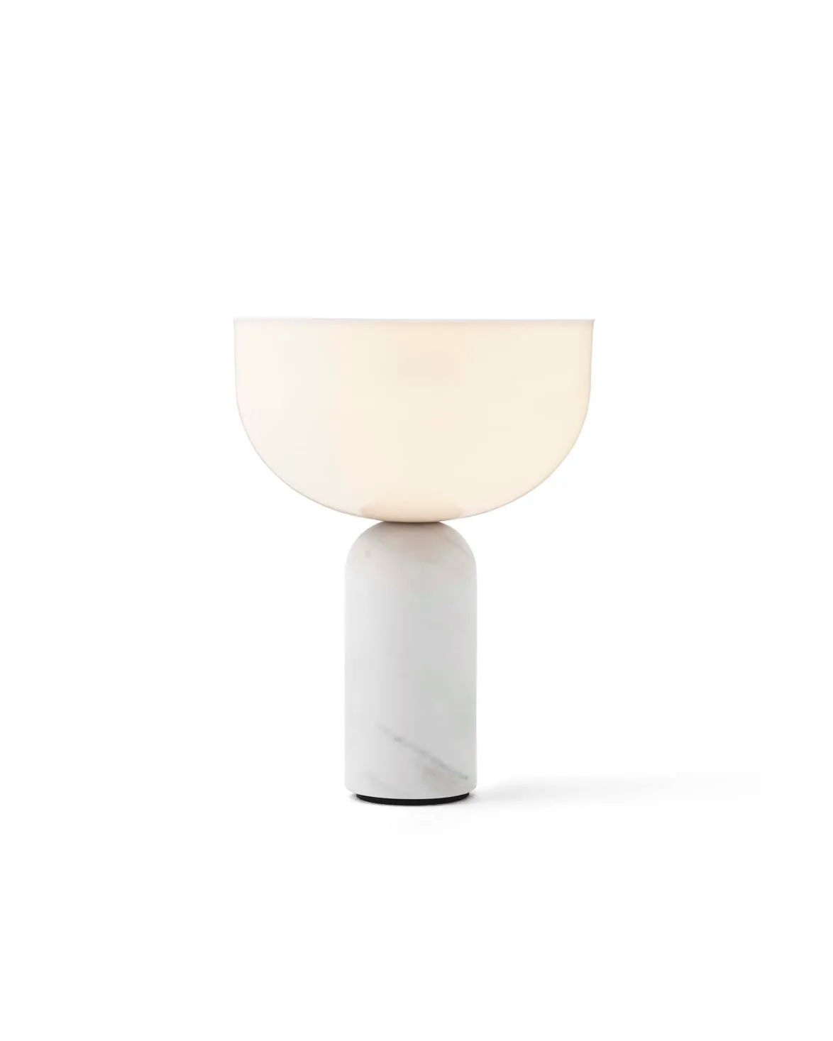 New Works Kizu Portable Table Lamp White Marble