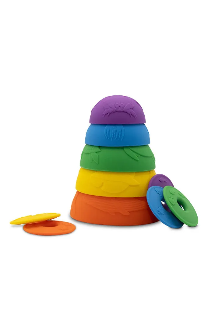 Ocean Stacking Cups Pack of 5 - Rainbow Bright