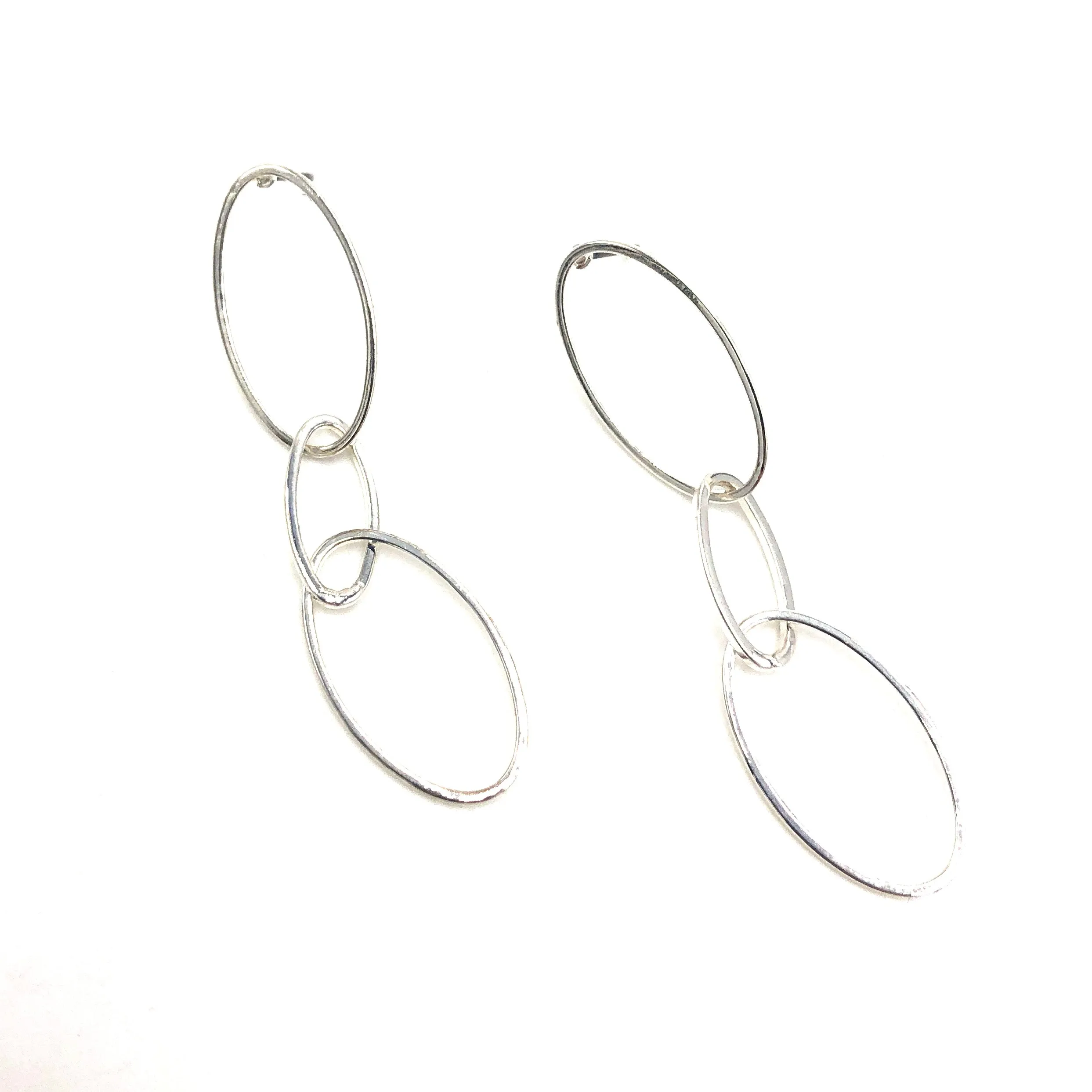 Oval Play! Chain Earrings