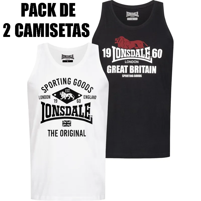 Pack 2 Lonsdale tank tops