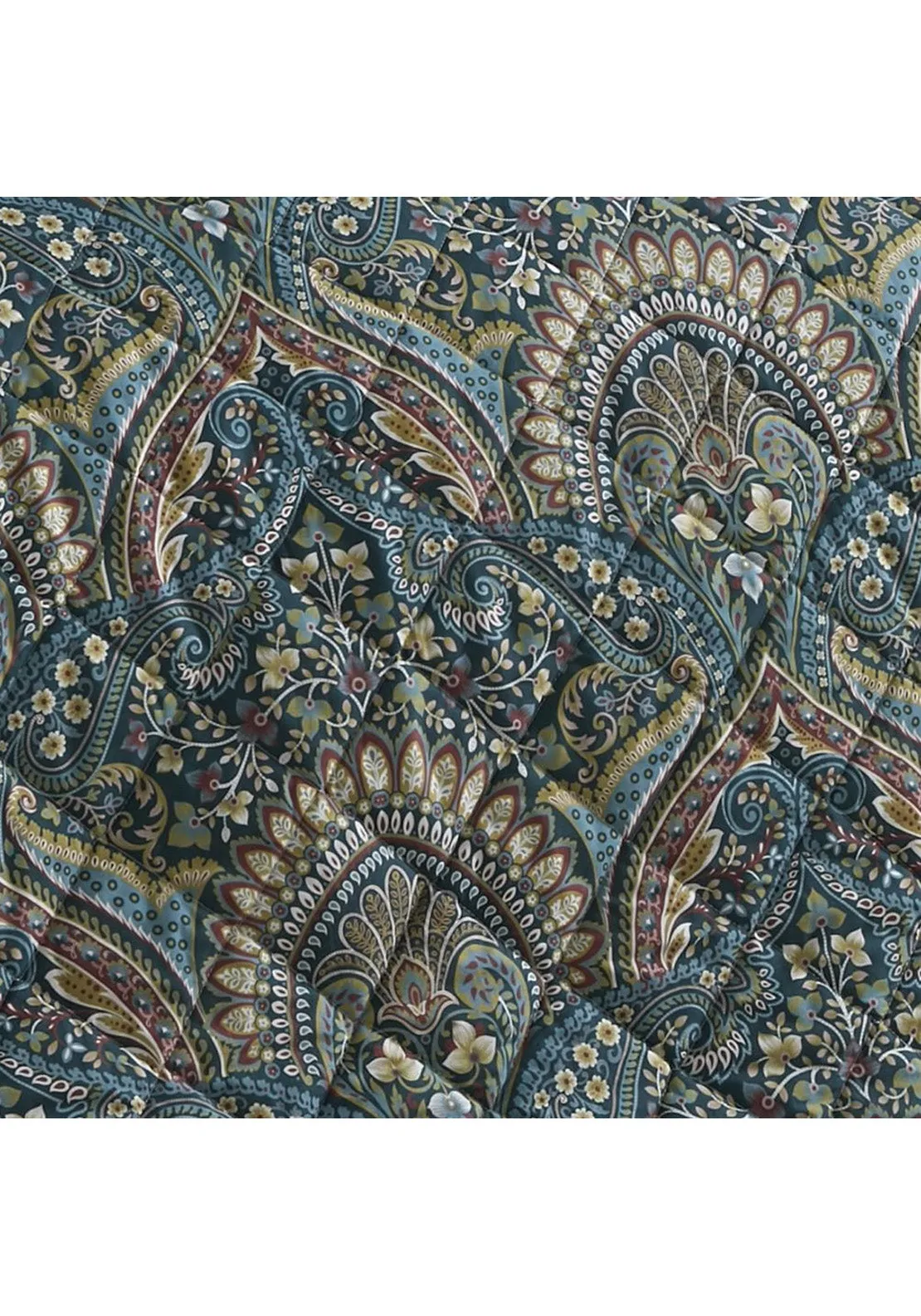 Palace Paisley Throw 230cm x 195cm - Blue