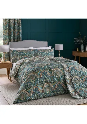 Palace Paisley Throw 230cm x 195cm - Blue