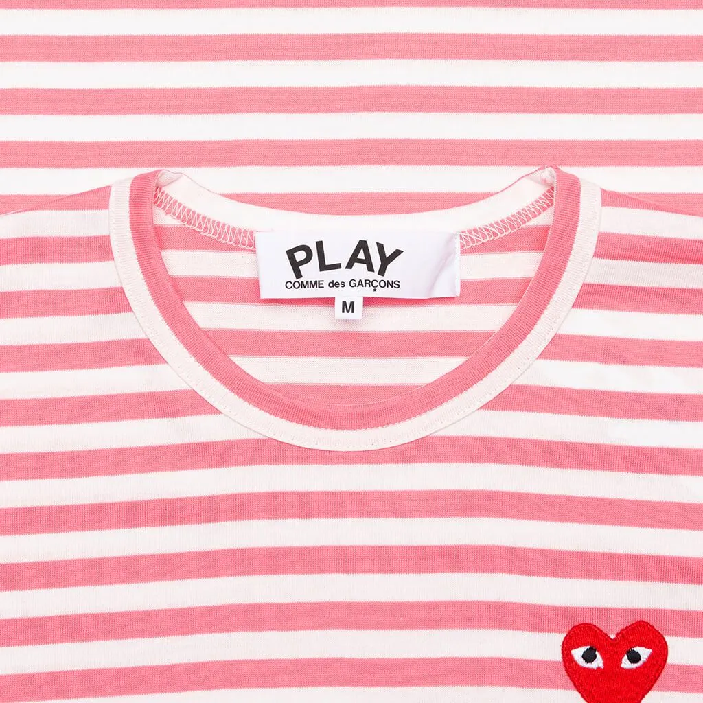 Pastelle Women's Striped L/S Shirt - Pink