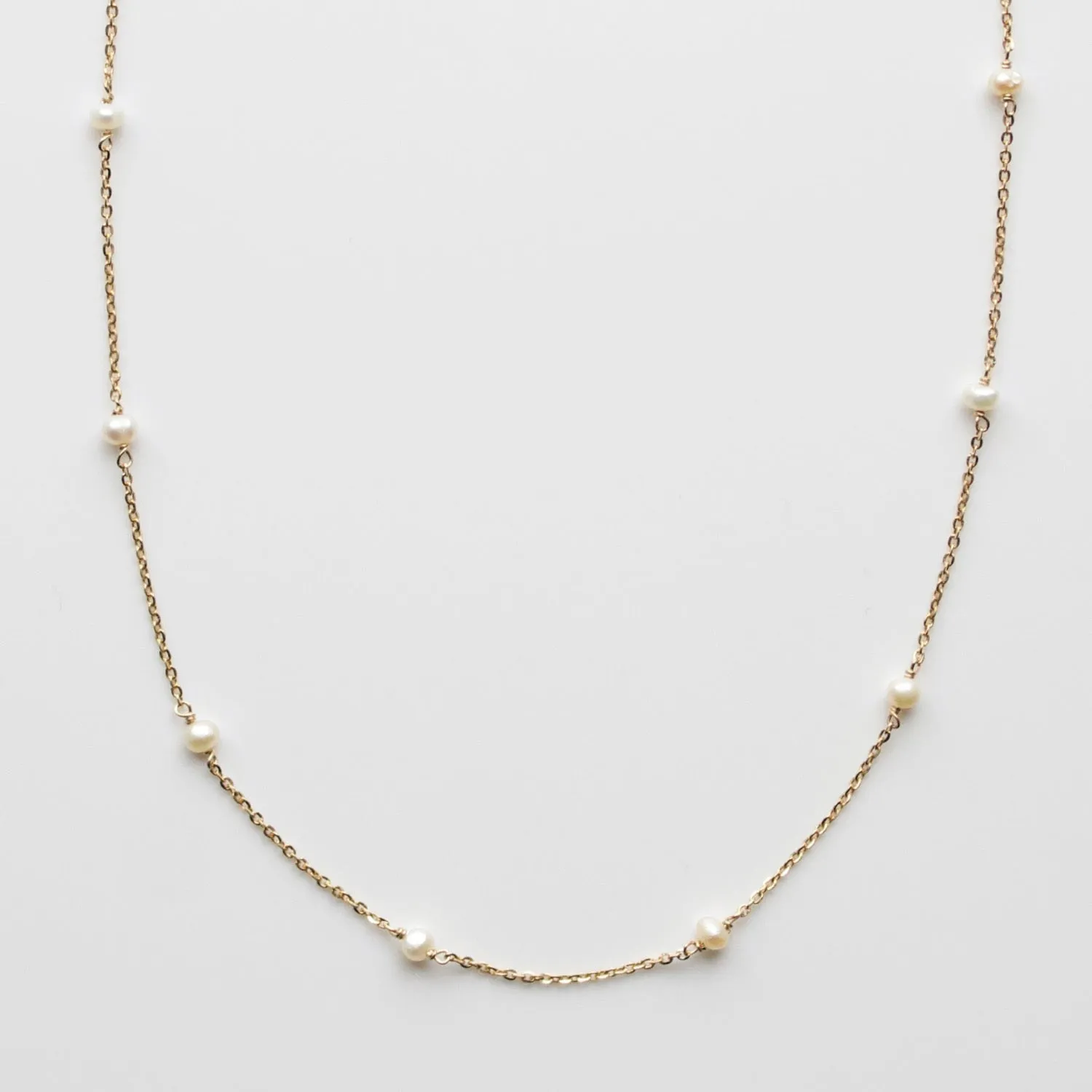 Pearl Station Necklace