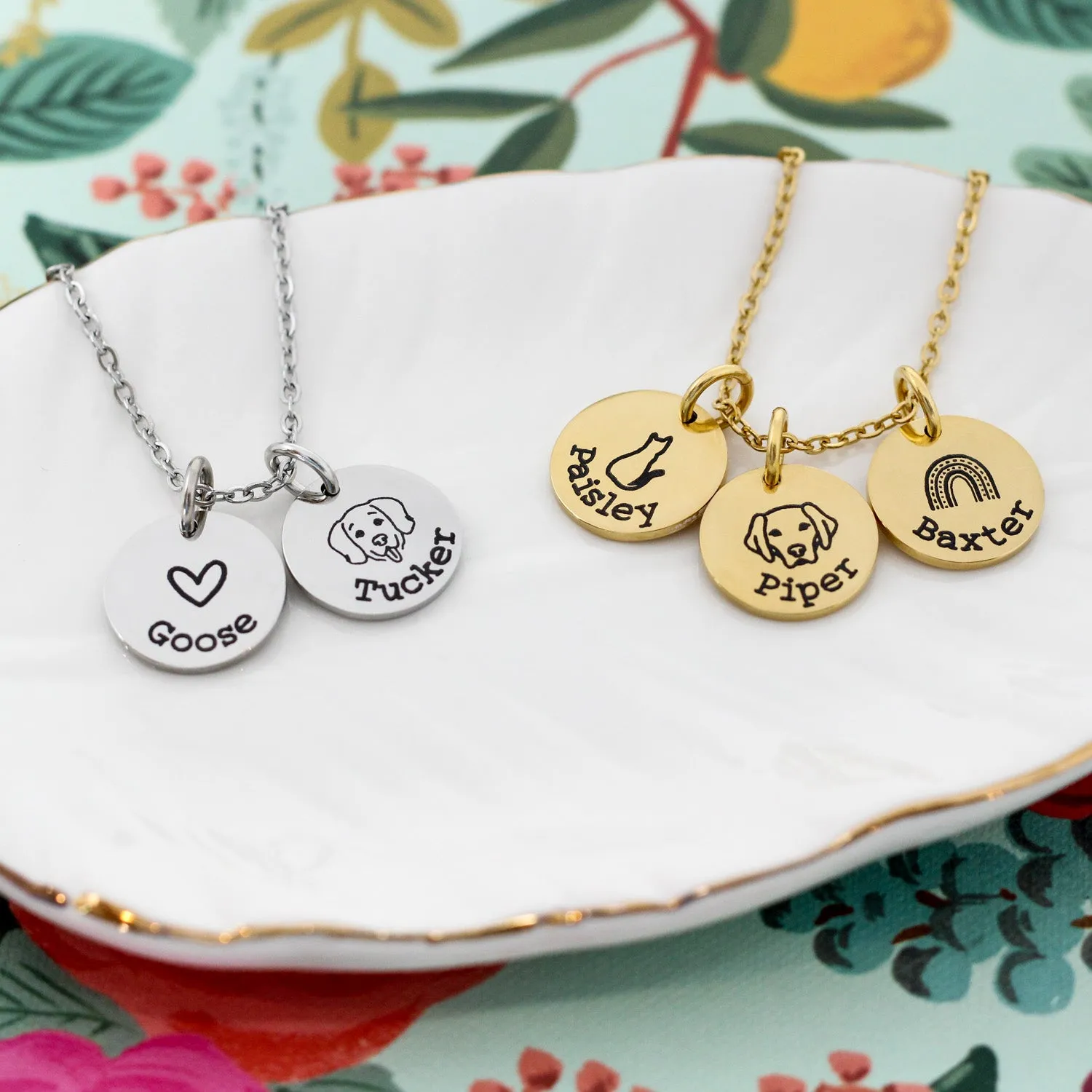 Personalized Pet Charm Necklace