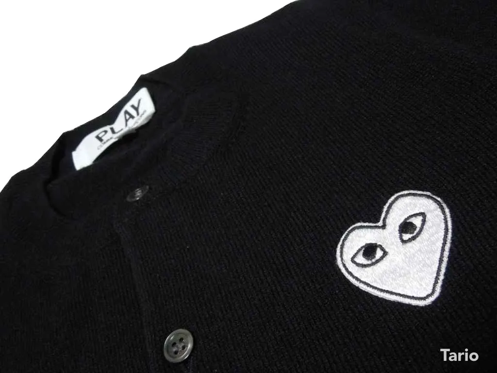 PLAY COMME des GARCONS  |Heart Casual Style Wool Street Style Long Sleeves Logo