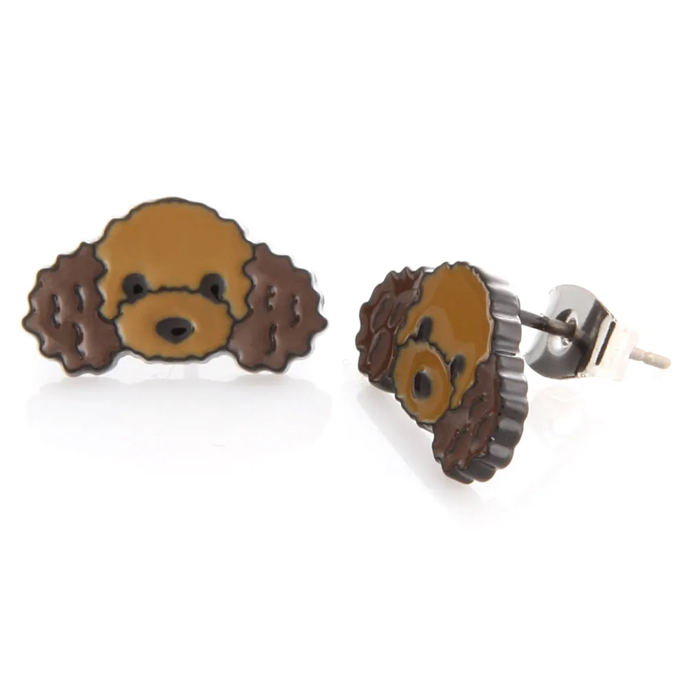 Poodle_Puppy Dog Stud Earrings