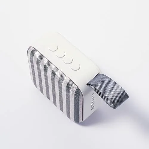 Portable Travel Speaker The Vacay Olive Stripe