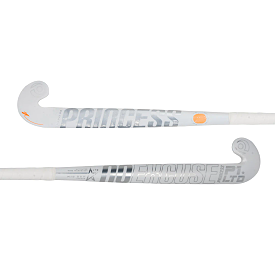 Princess No Excuse Limited Mid Bow Indoor Hockey Stick 2023 - White/Silver