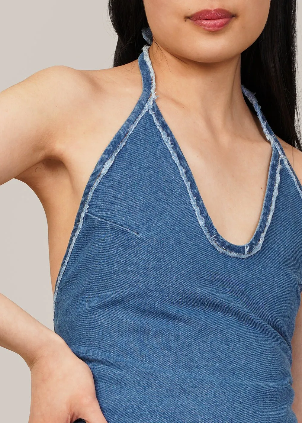 Recycled Denim Babe Top