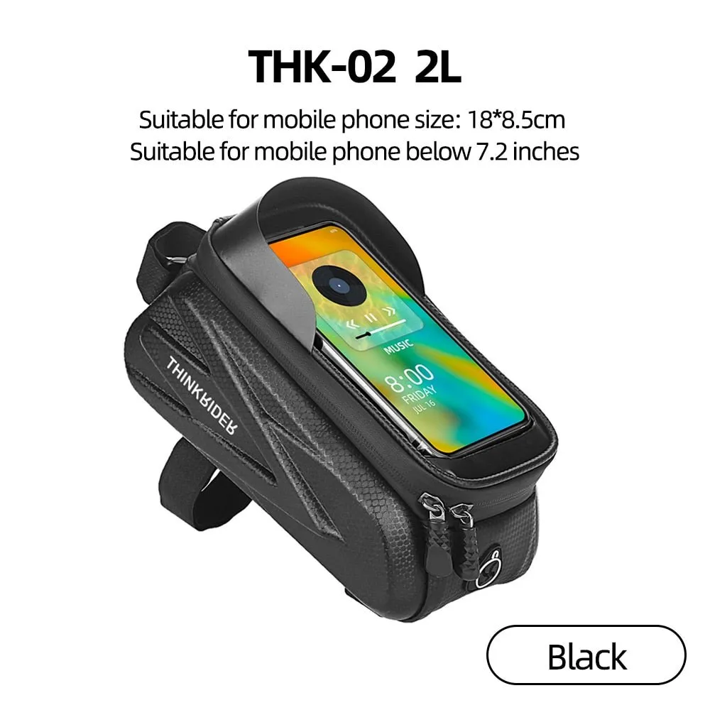 Sacoche de vélo de cadre avec étui pour écran tactile de 7 pouces 220g ThinkRider - THK-02