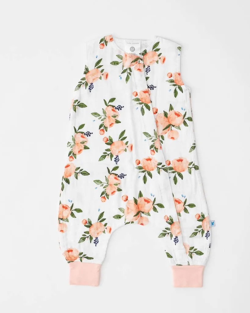 Sleep Romper, Watercolor Roses