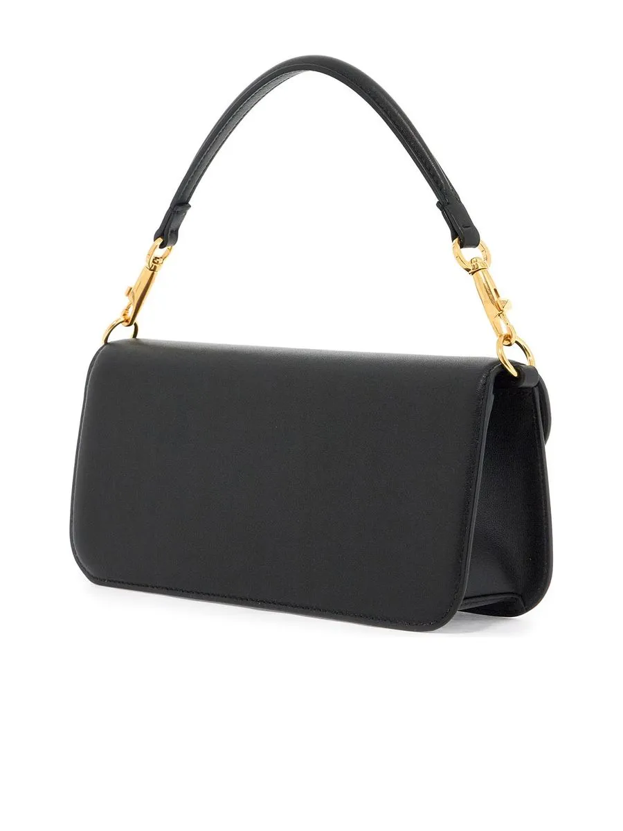 Small Vlogo Moon Hobo Bag in Grainy Calfskin with Chain