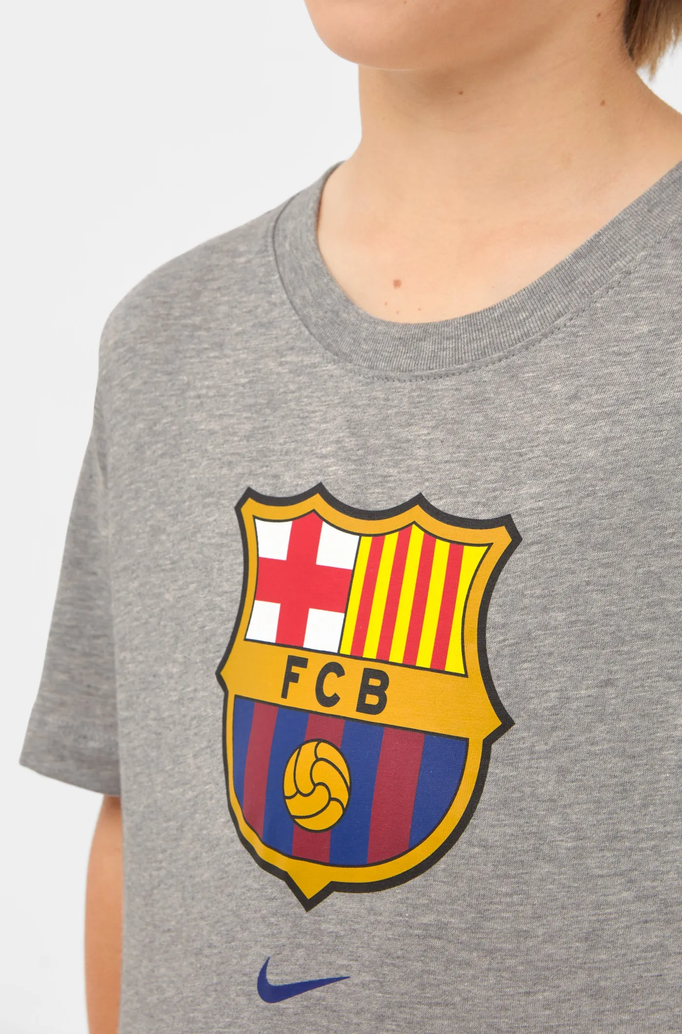 T-shirt grey team crest Bara Nike - Junior