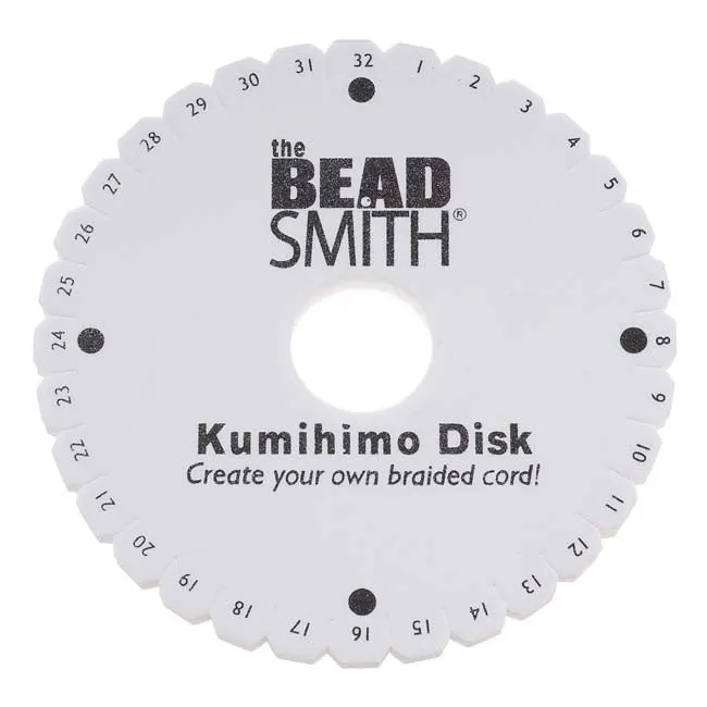 The Beadsmith Lightweight Kumihimo Round Disc Disk For Japanese Braiding and Cording