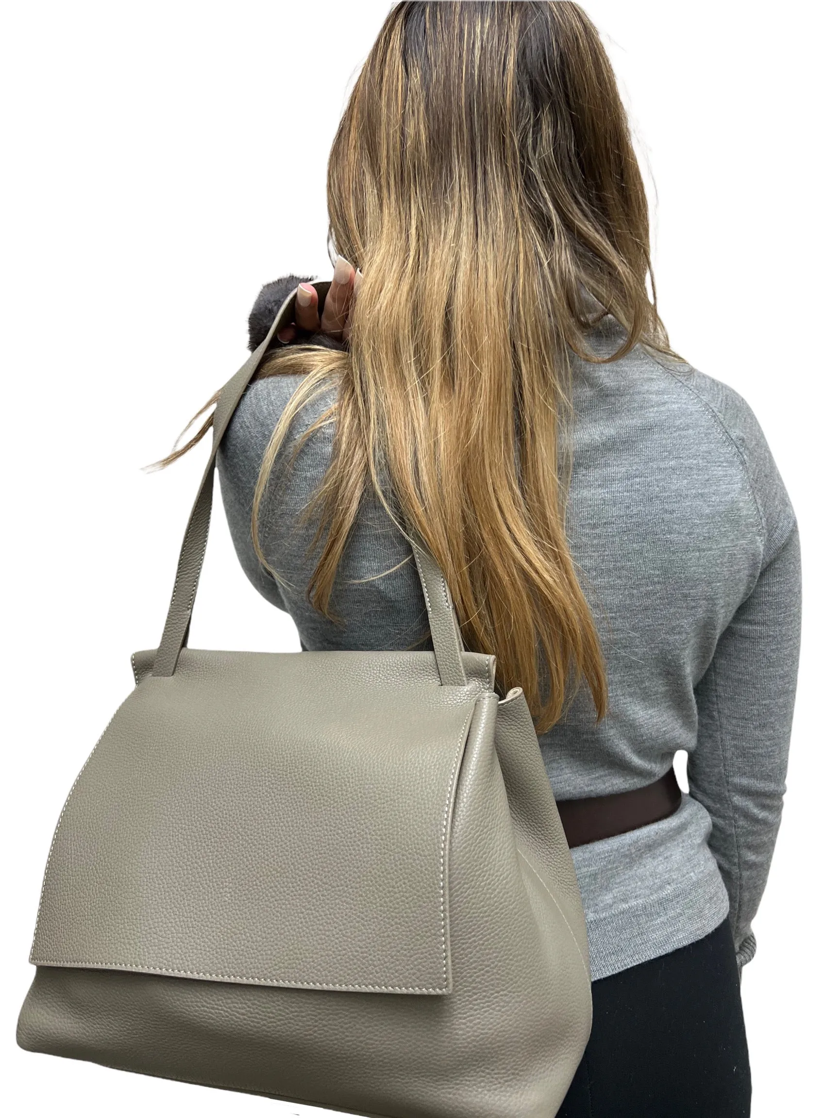 The Row Sidekick 2 Leather Shoulder Bag