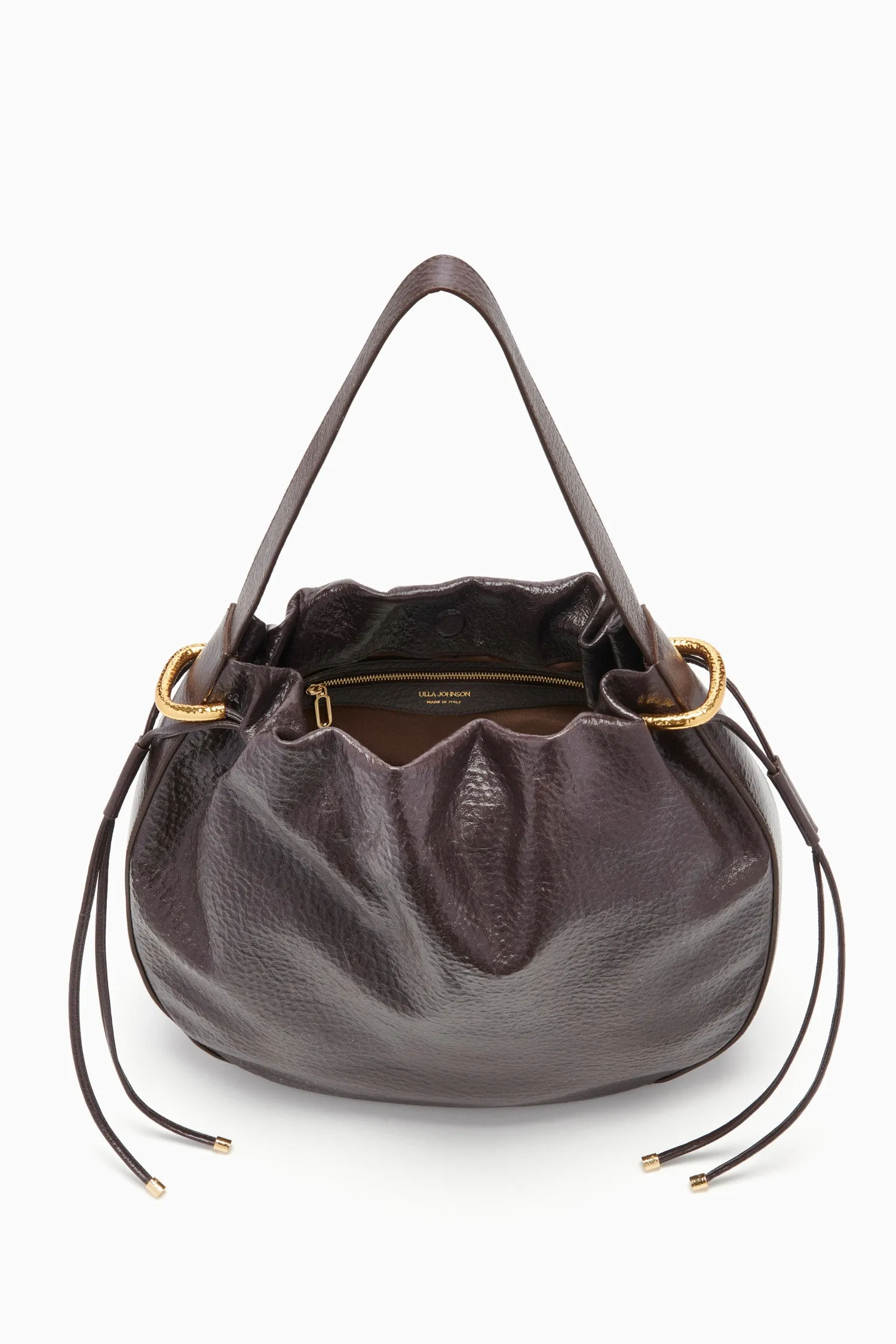 Tilda Ruched Hobo - Chocolate