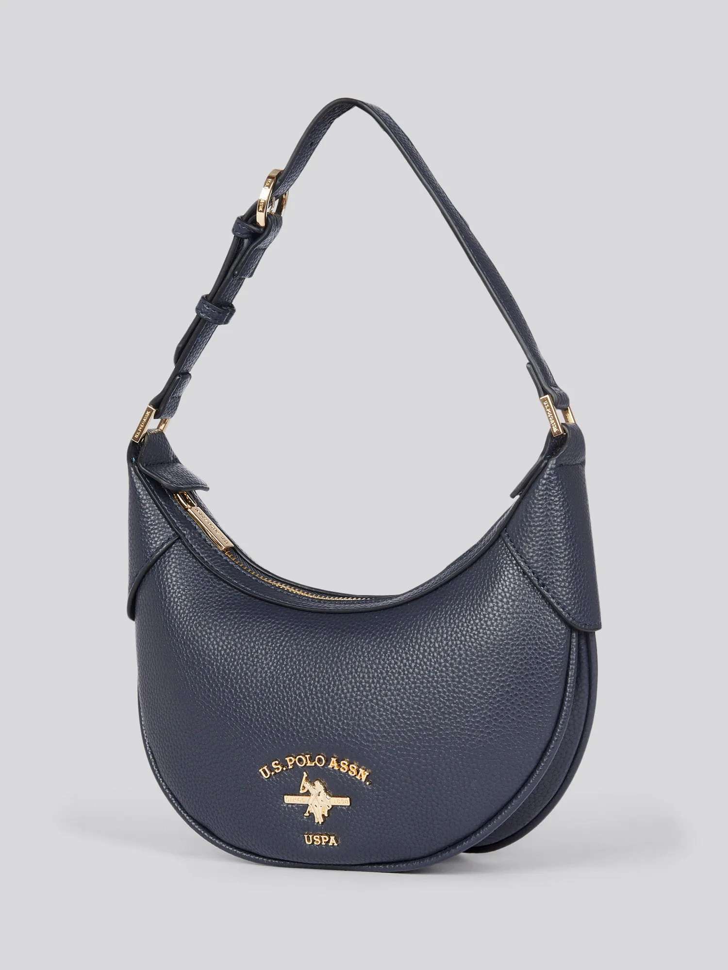 U.S. Polo Assn. Womens Stanford Small Hobo Bag in Navy