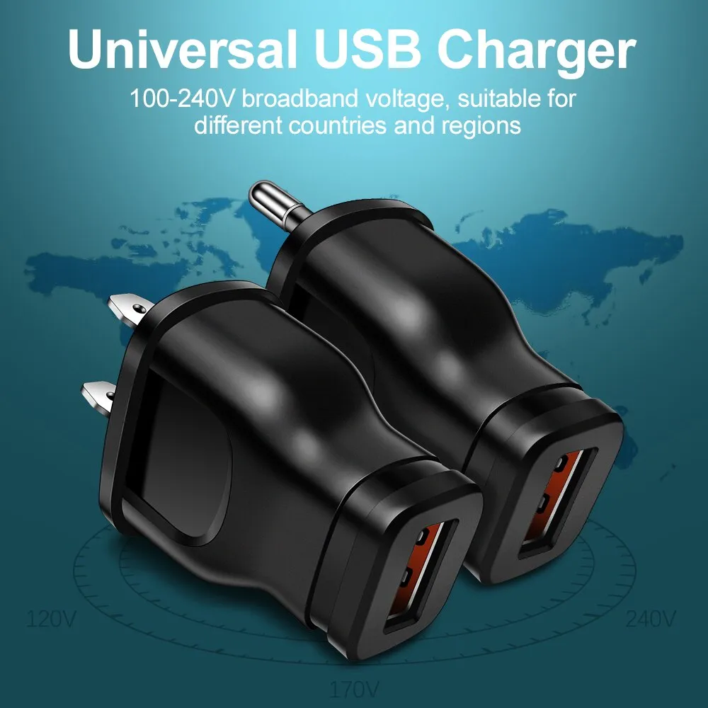 USB Charger 5V 1A EU/US Plug Universal Phone Charger Portable