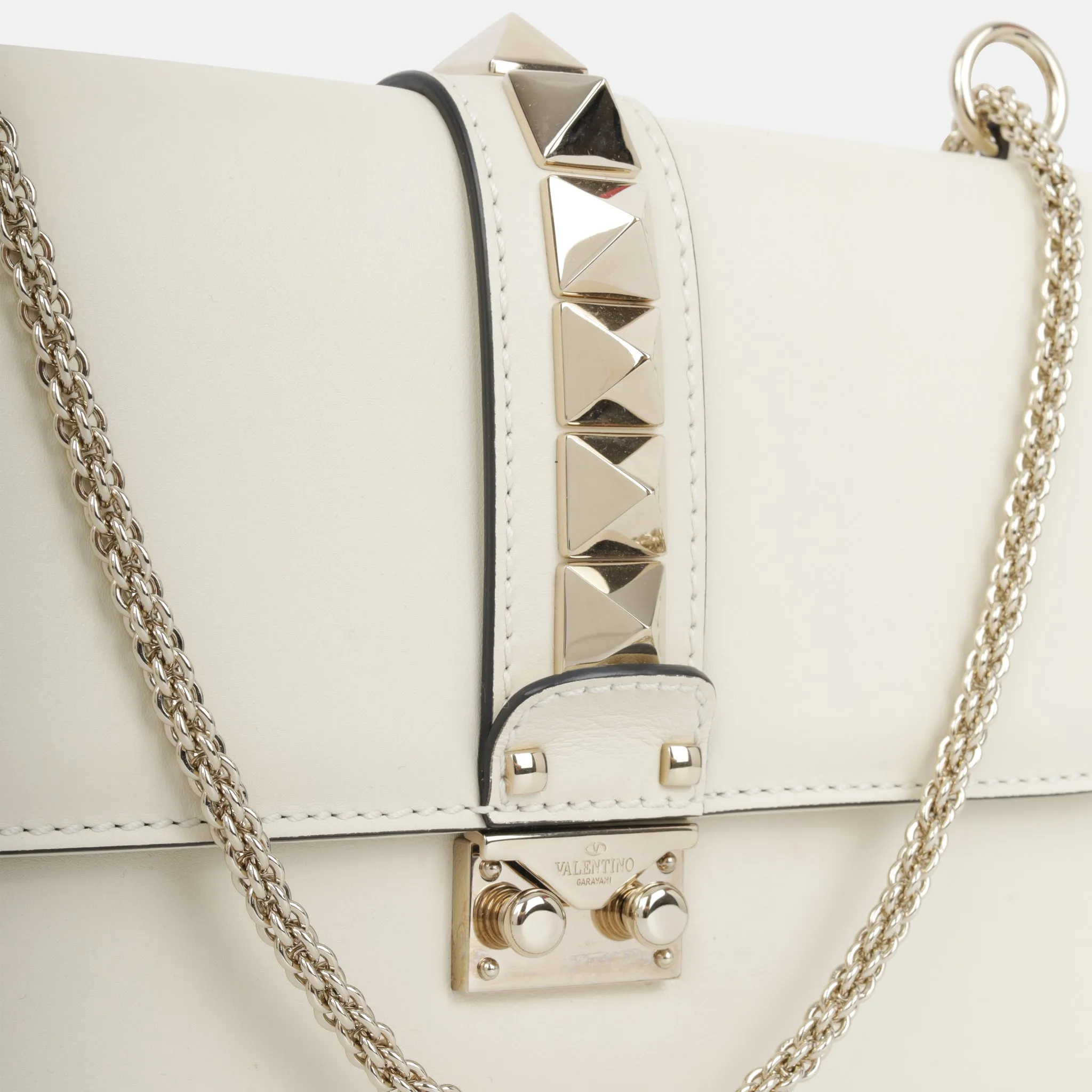 Valentino Medium Lock Rockstud Crossbody