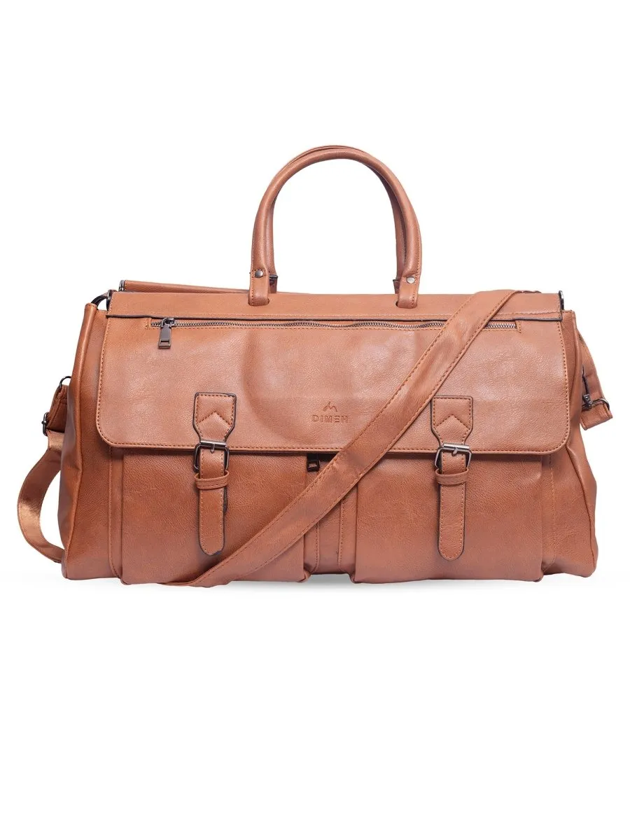 Vintage Tan Duffle Bag