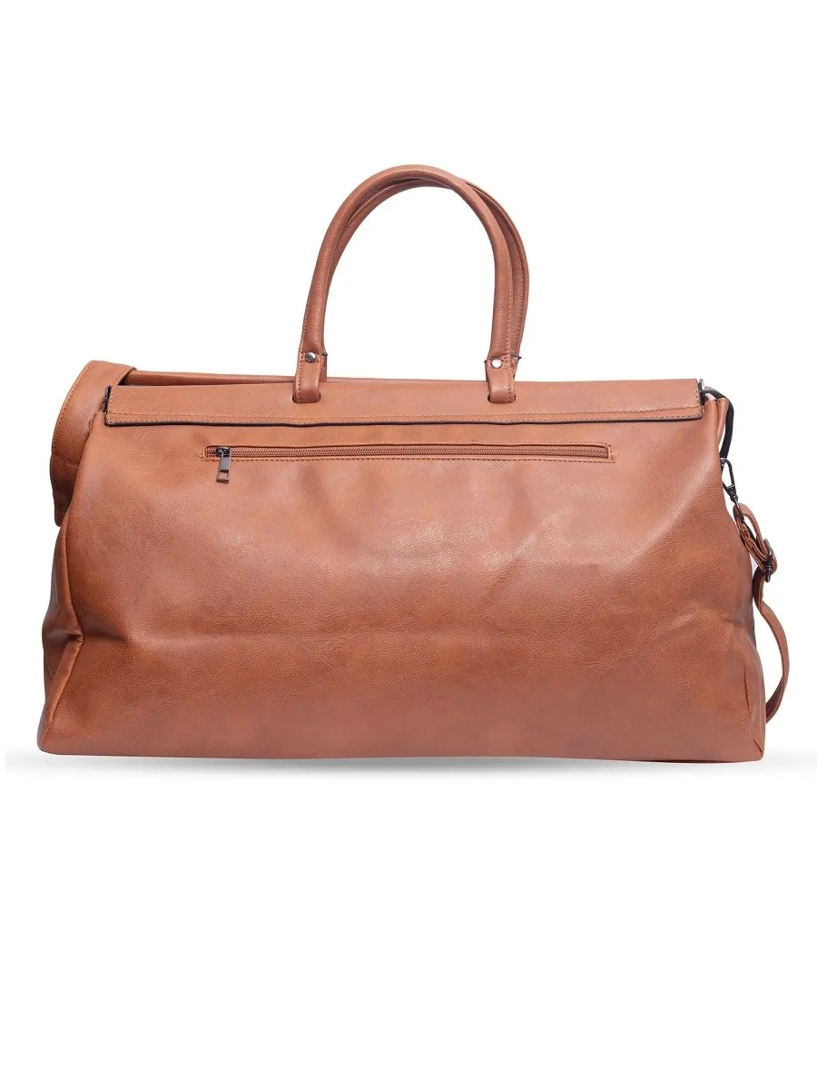 Vintage Tan Duffle Bag