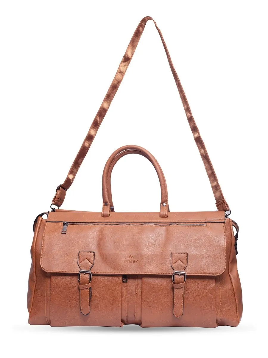 Vintage Tan Duffle Bag