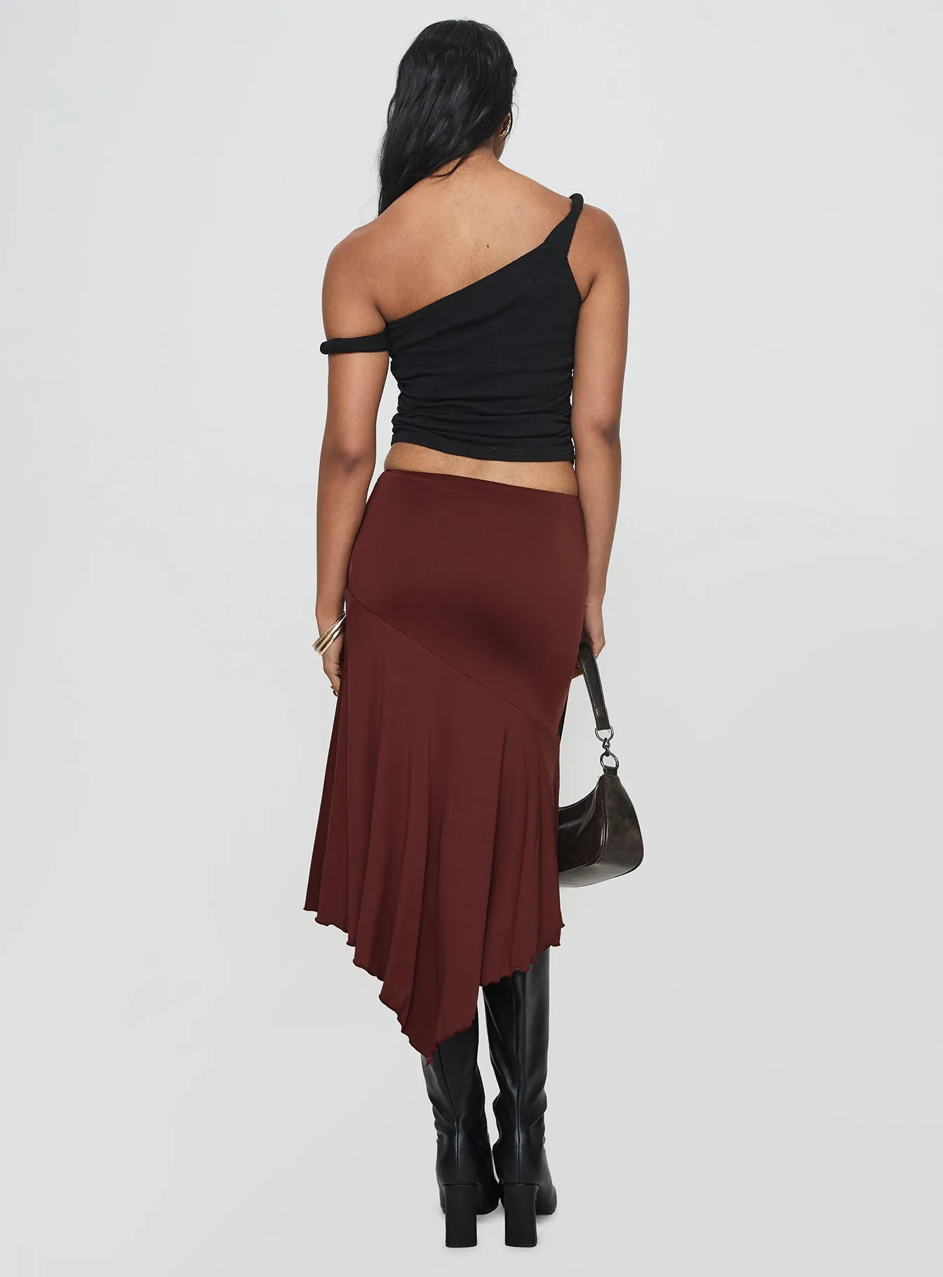 Way We Were Maxi Skirt Chocolate