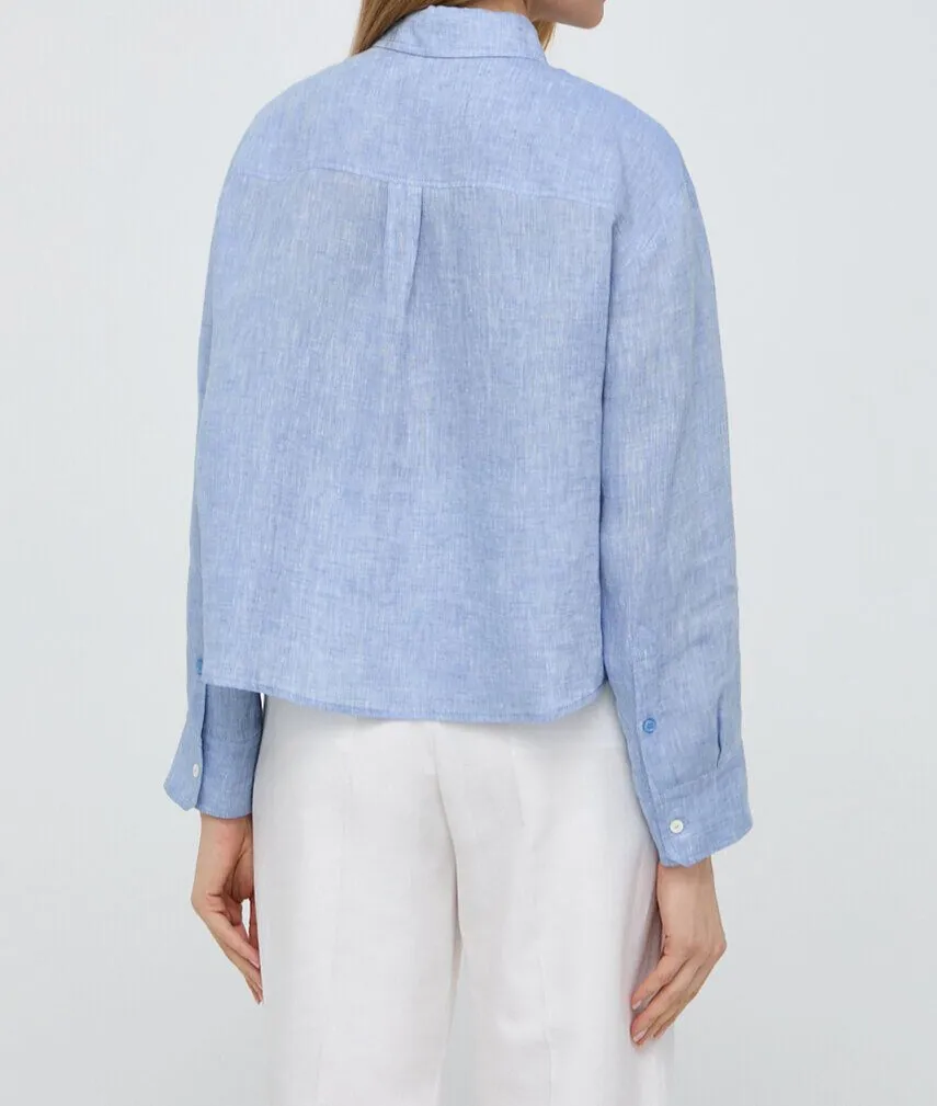 Weekend Max Mara  |Casual Style Linen Long Sleeves Plain Elegant Style