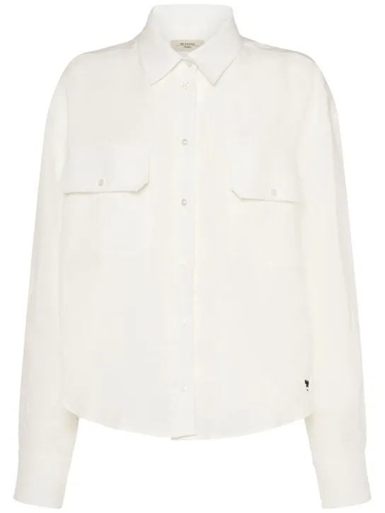 Weekend Max Mara  |Casual Style Linen Long Sleeves Plain Party Style