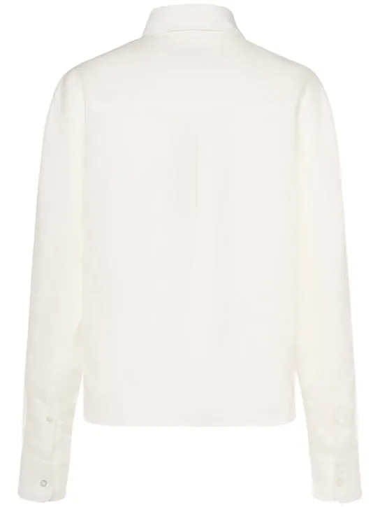 Weekend Max Mara  |Casual Style Linen Long Sleeves Plain Party Style