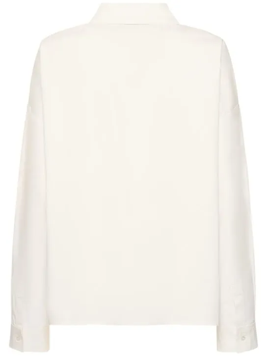 Weekend Max Mara  |Casual Style Long Sleeves Plain Cotton Party Style