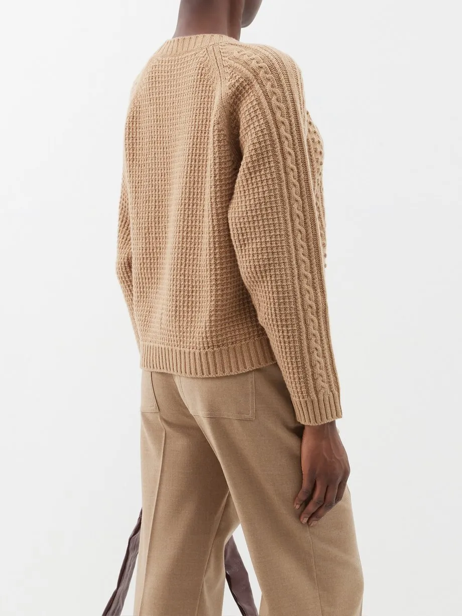 Weekend Max Mara  |Crew Neck Casual Style Unisex Wool Street Style Long Sleeves