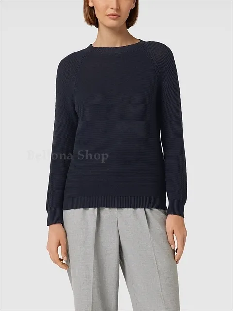 Weekend Max Mara  |Long Sleeves Plain V-neck & Crew neck