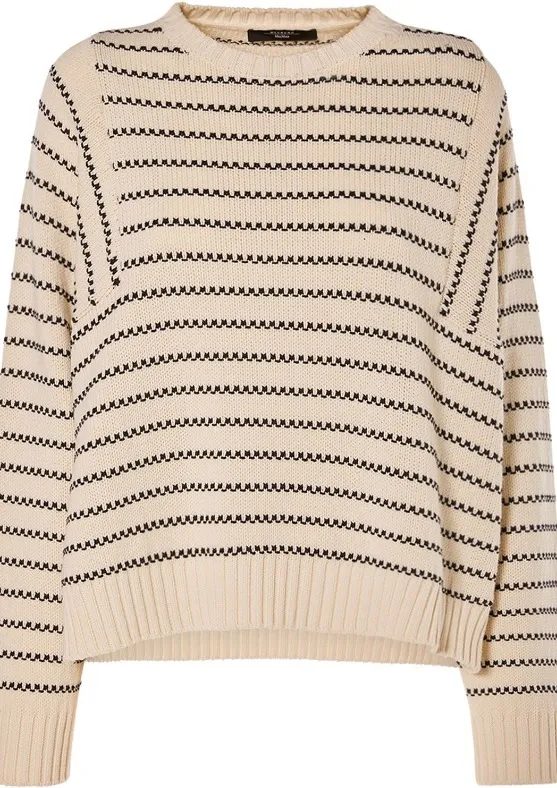 Weekend Max Mara  |Stripes Casual Style Long Sleeves Cotton Office Style Logo