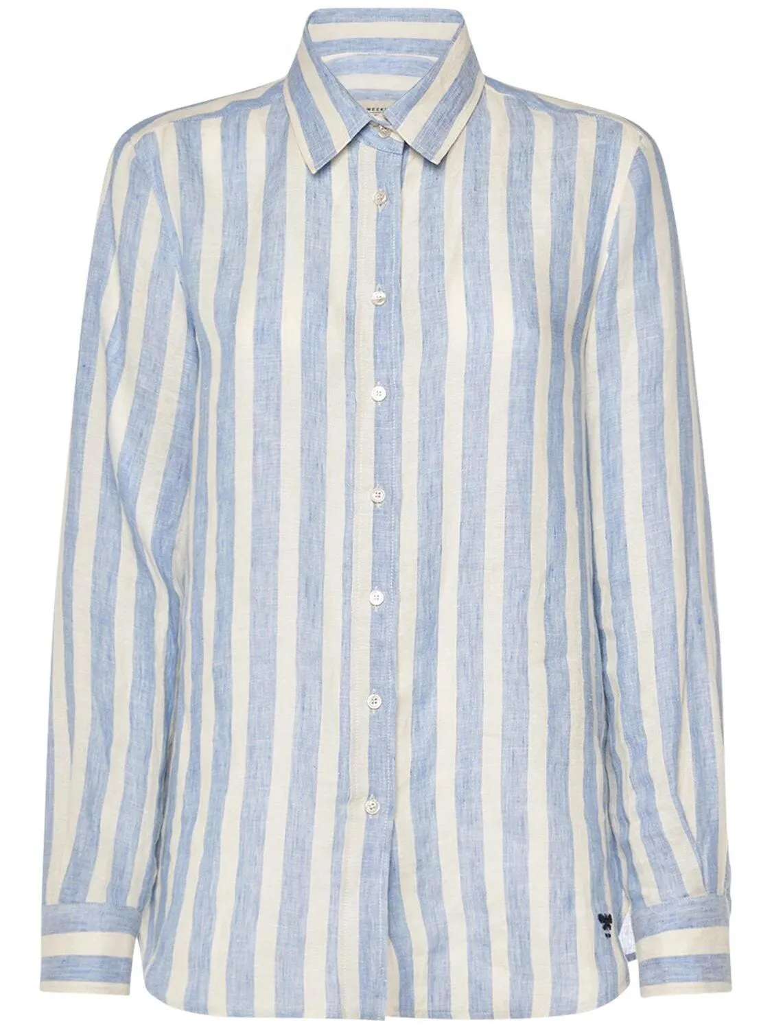 Weekend Max Mara  |Stripes Casual Style Unisex Linen Street Style Long Sleeves