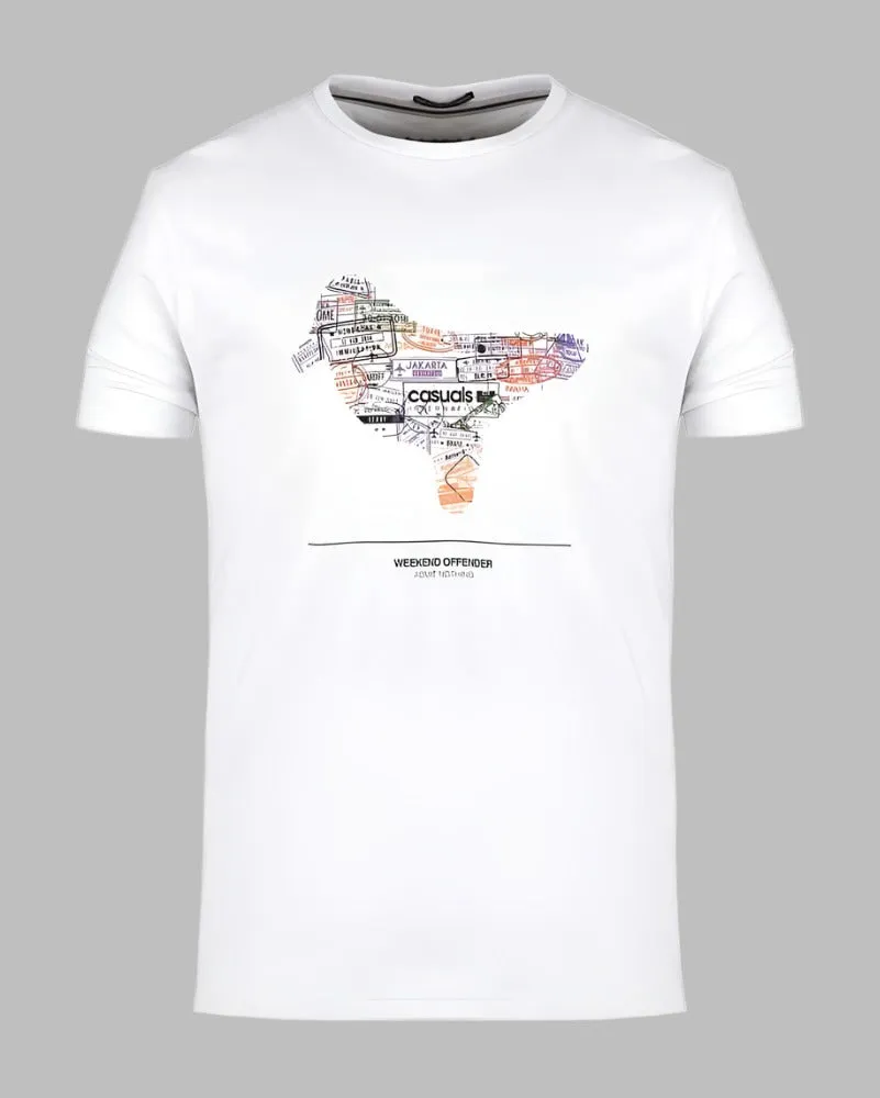 Weekend Offender T Shirt STAMPS White