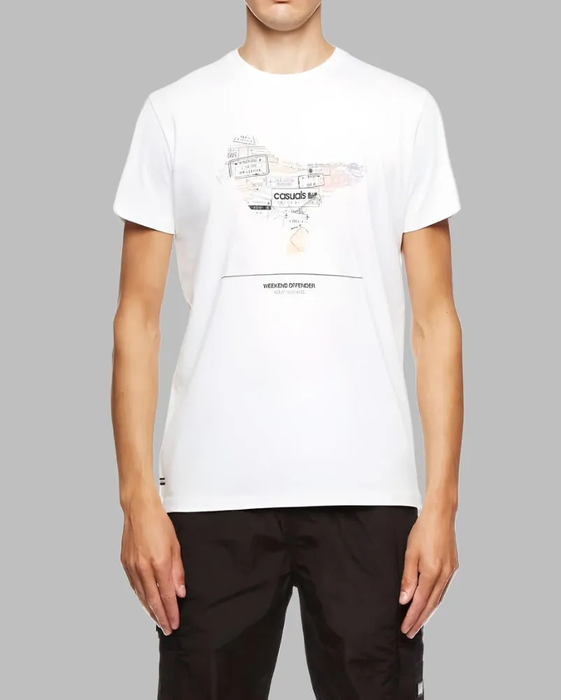 Weekend Offender T Shirt STAMPS White