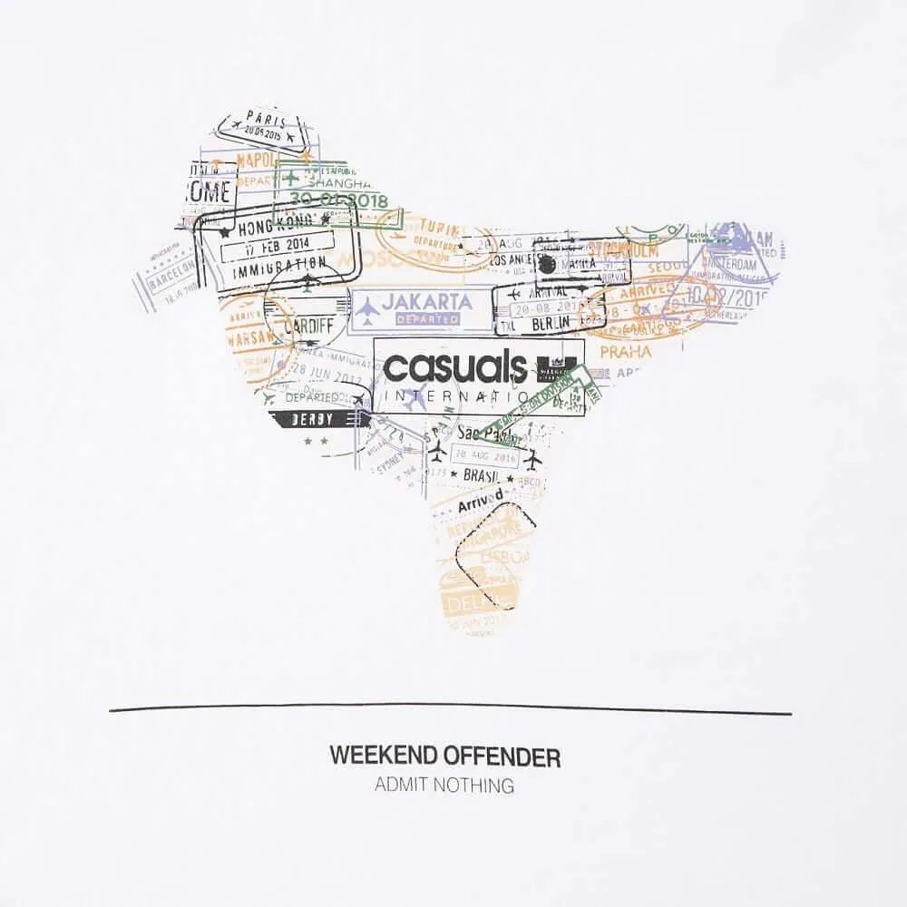 Weekend Offender T Shirt STAMPS White